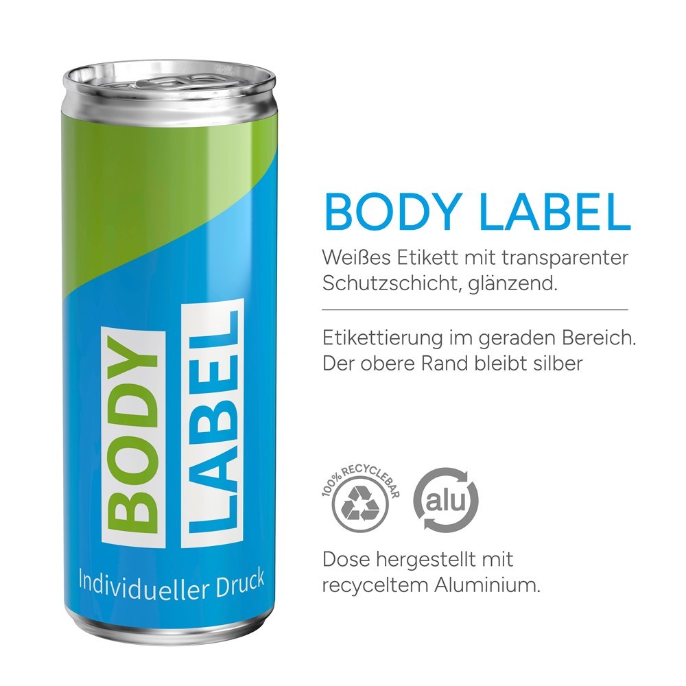 Apfelspritzer Body Label (Pfandfrei, Export)