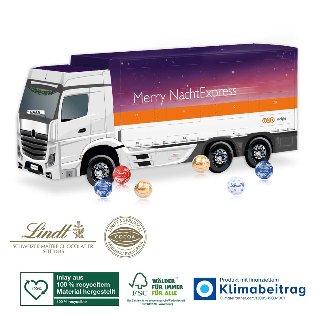 3D Adventskalender Lindt „LKW“