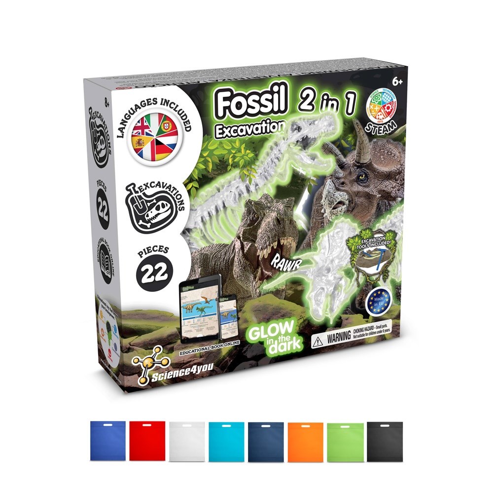 2 in 1 Fossil Excavation Kit IV. Lernspiel lieferung inklusive einer non-woven tasche (80 g/m²)