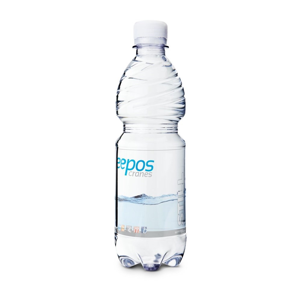 500 ml PromoWater - Mineralwasser mit Kohlensäure, Hergestellt in Deutschland - Folien-Etikett