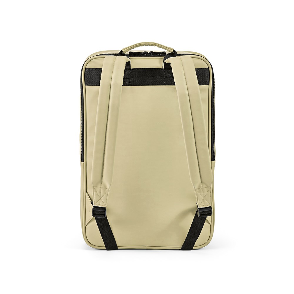 Amsterdam Laptop Rucksack 16L recy. PU  - Beige