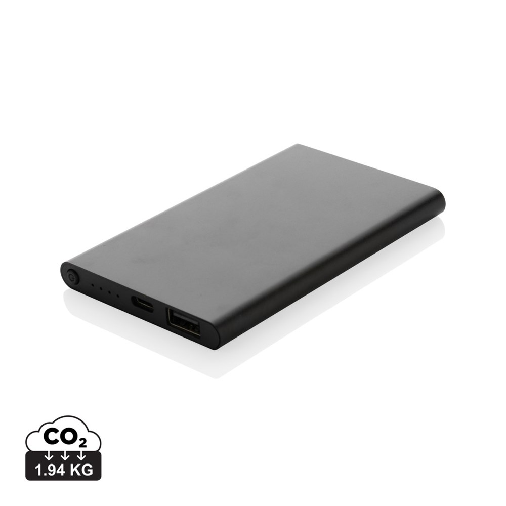 4.000mAh Type-C Powerbank aus RCS recyeltem ABS & Aluminium